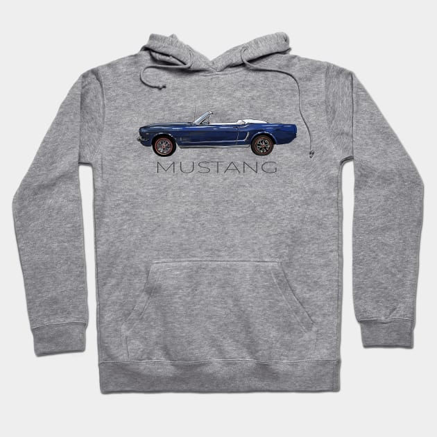 Ford 64 Mustang Convertible Hoodie by russodesign